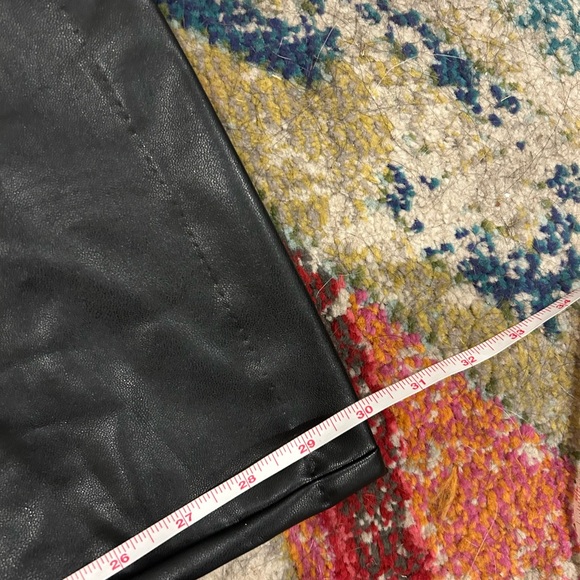 Abercrombie & Fitch Vegan Leather Flare Pants - Picture 10 of 10